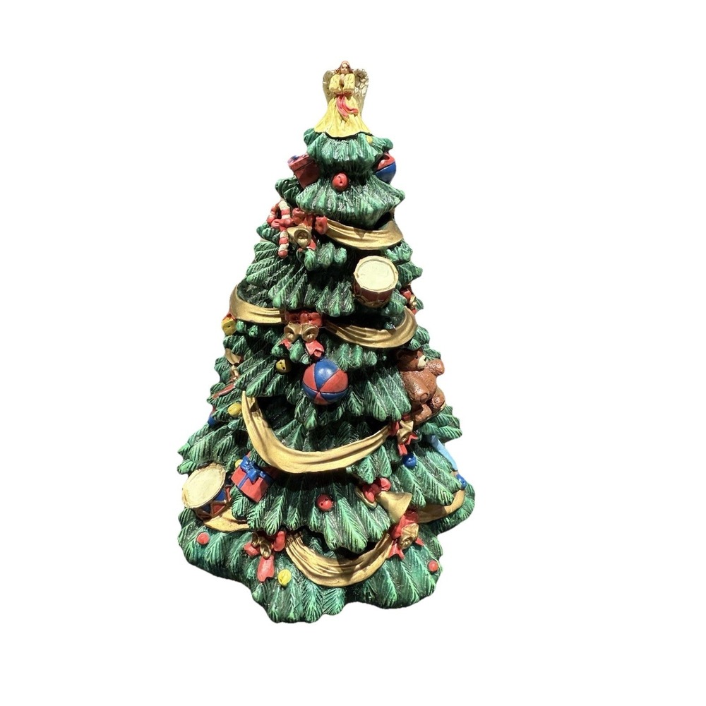 VTG 1996  Dayton Hudson Christmas tree In Resin with original box- EVC!